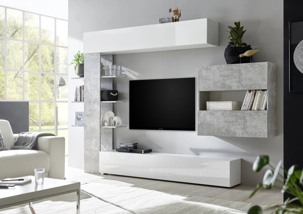 Composizione Living ANDY 1 cemento