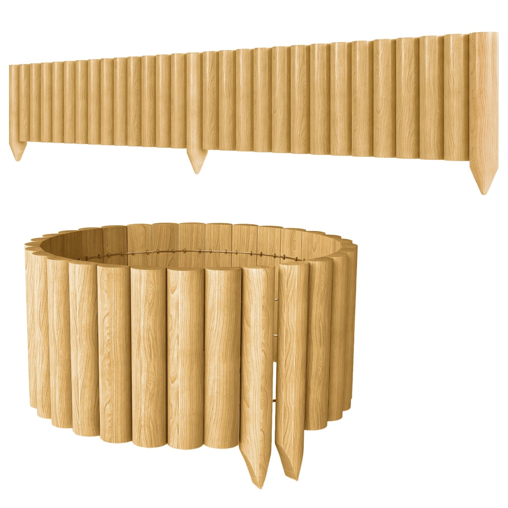 Pannello Decorativo per Recinzione Giardino ¨C Minimal ¨C Legno 176x38 cm Naturale