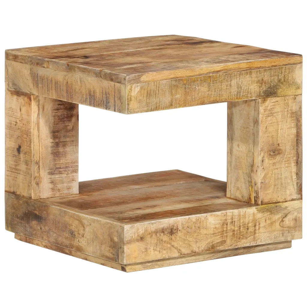 Tavolino da Salotto 45x45x40 cm in Legno Massello di Mango 338007