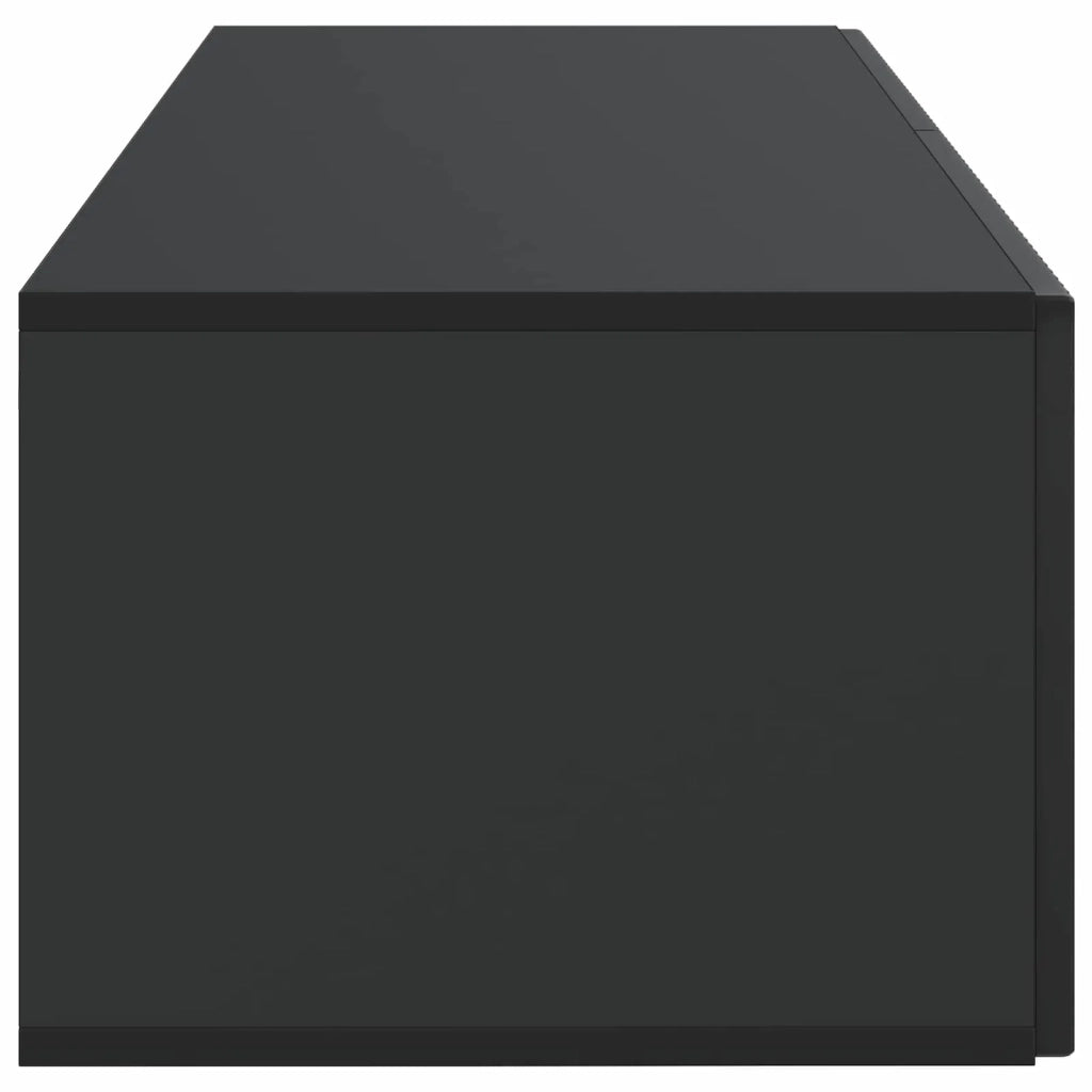 Mobile Porta TV da Muro Montaggio a parete Nero 98 x 41 x 30 cm 898526