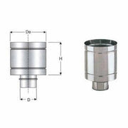 Inox mono parete aisi 316 cappel lo antivento d.100 b08wyzvkm6