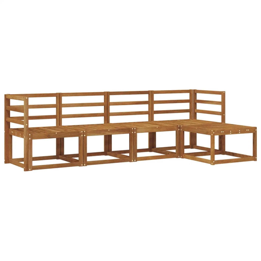 Set di divani da esterno 5 pcs Naturale
