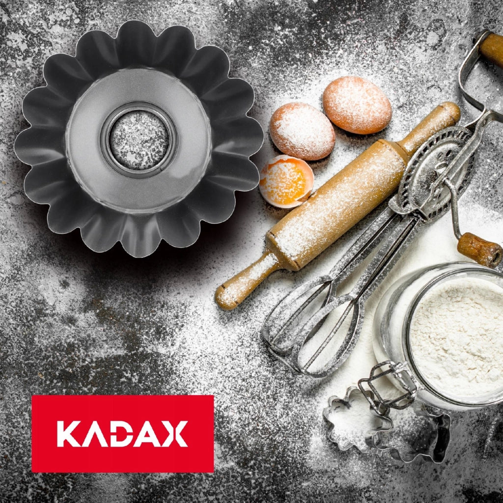 Teglia da forno antiaderente KADAX con camino, 25 cm