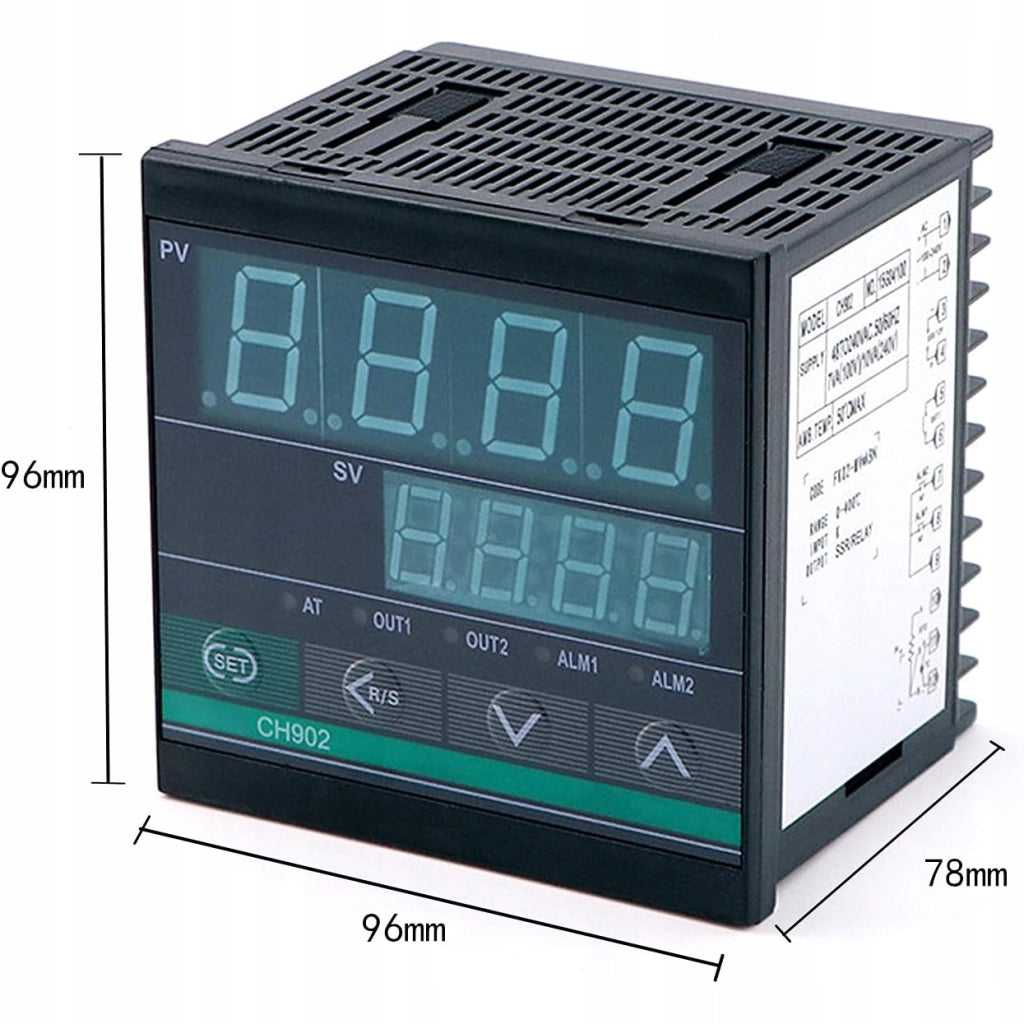 Regolatore di Temperatura CH902 – Display LED, 0–400°C | 48–240V AC