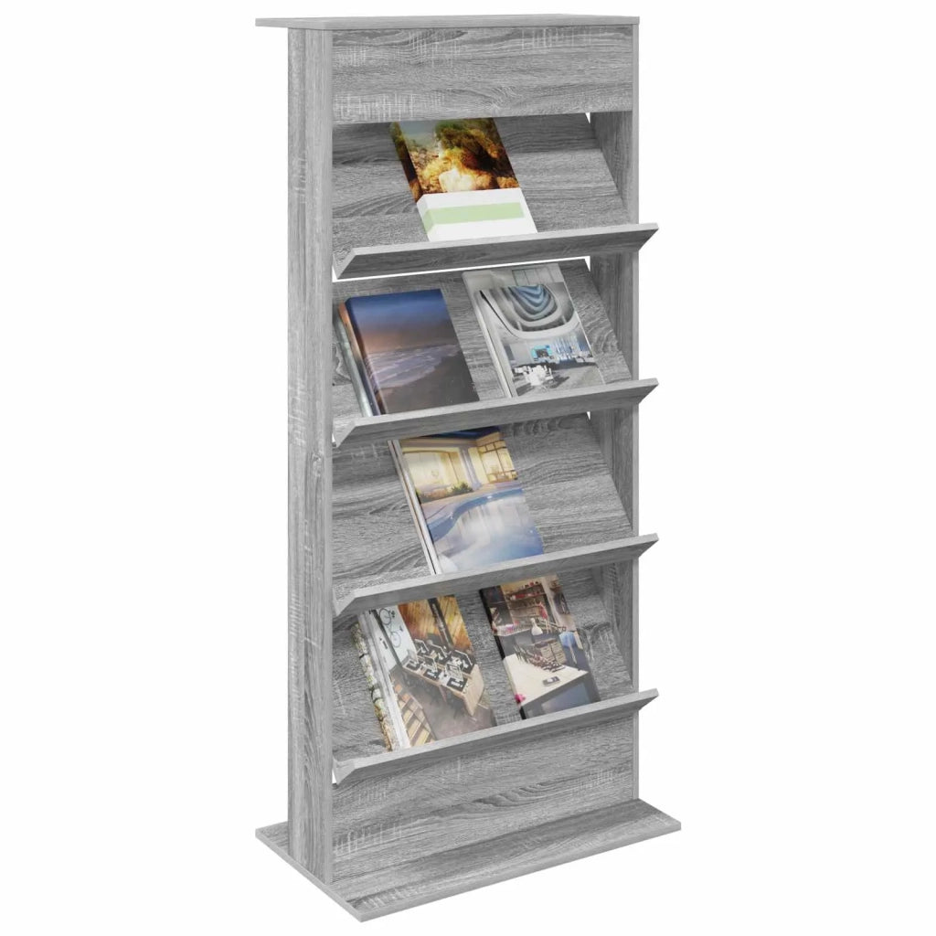 Scaffale per riviste Grigio Sonoma 70 x 41 x 156 cm 899524