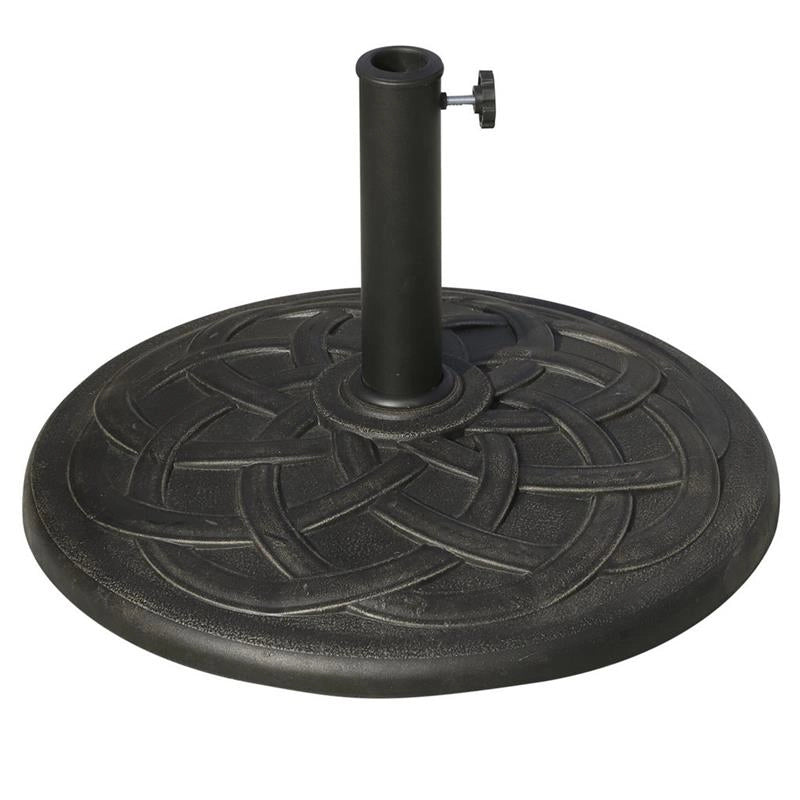BASE PER OMBRELLONE DA 91 KG IN RESINA PER PALI 38-48 MM COLORE BRONZO