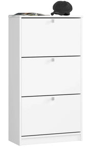 Scarpiera AKORD Bianco 60 cm 3 ante 60x28,5x113 cm