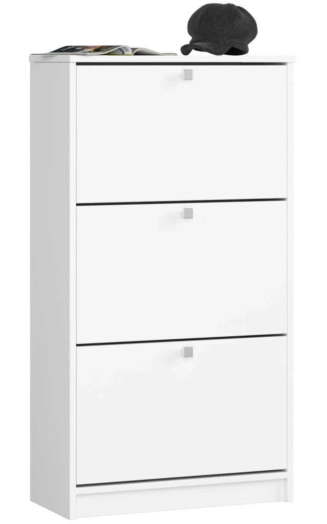 Scarpiera AKORD Bianco 60 cm 3 ante 60x28,5x113 cm