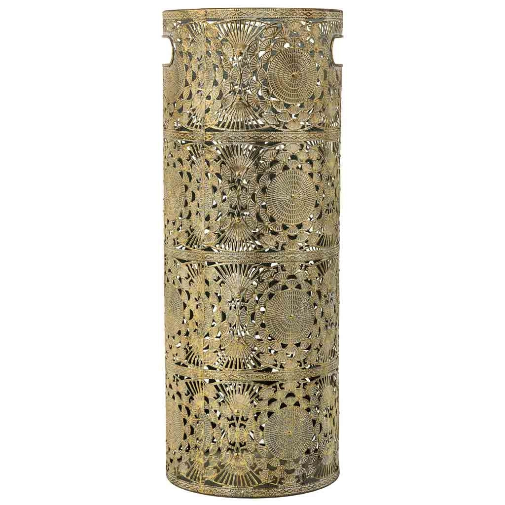 Portaombrelli metallo dorato 20x20x53h cm