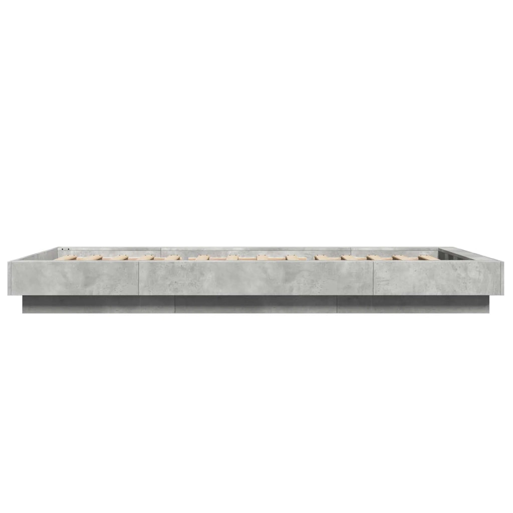 Struttura letto a pavimento Grigio Cemento 80 x 210 cm 3429704