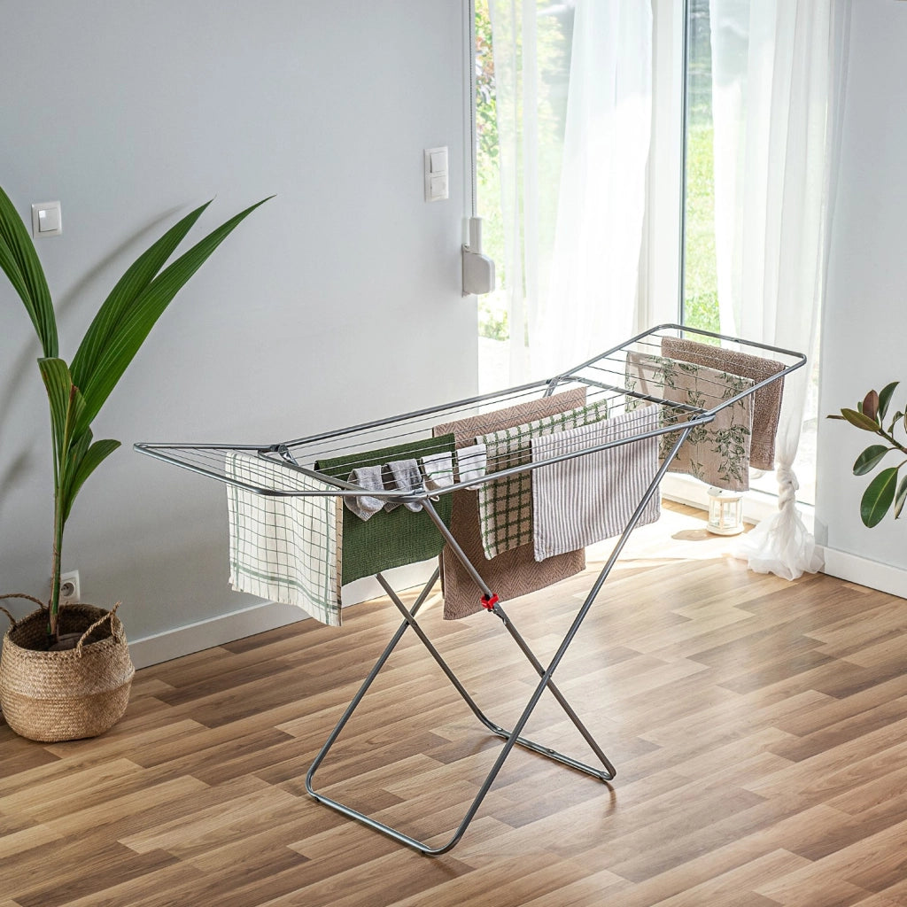 Stendibiancheria verticale KADAX, stabile, 18 m, pieghevole, grande