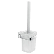 Scopino da muro con ciuffo in setole da muro in ottone, alluminio e Cromall A033-03 Gedy serie ELBA Cromato