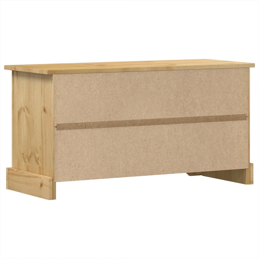 Mobile Porta TV-Mobile per TV-Credenza TV Corona 100x40x52 cm in Legno Massello di Pino