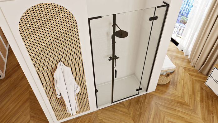 Porta Doccia Rea Hugo 130 Black