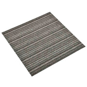 Tappeto 20 pcs Antracite Striato 50 x 50 cm 100% Polipropilene 42046745