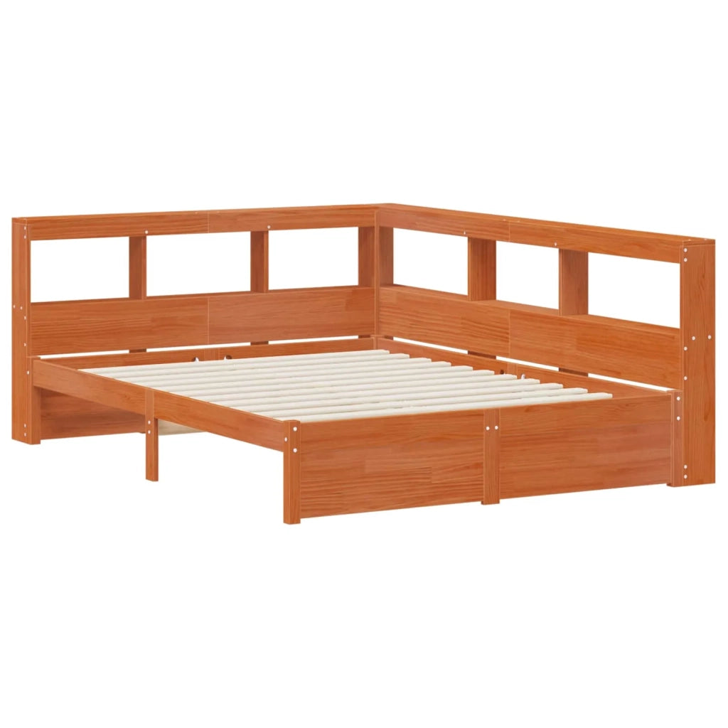 Letto Libreria con testiera Legno di Pino Massello 3423795