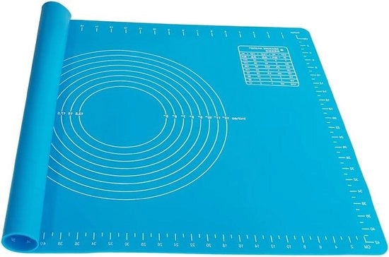 Mat di cottura in silicone 15 mm spesso - Mat di cottura antiscivolo per dolci e pasticceria - Blu