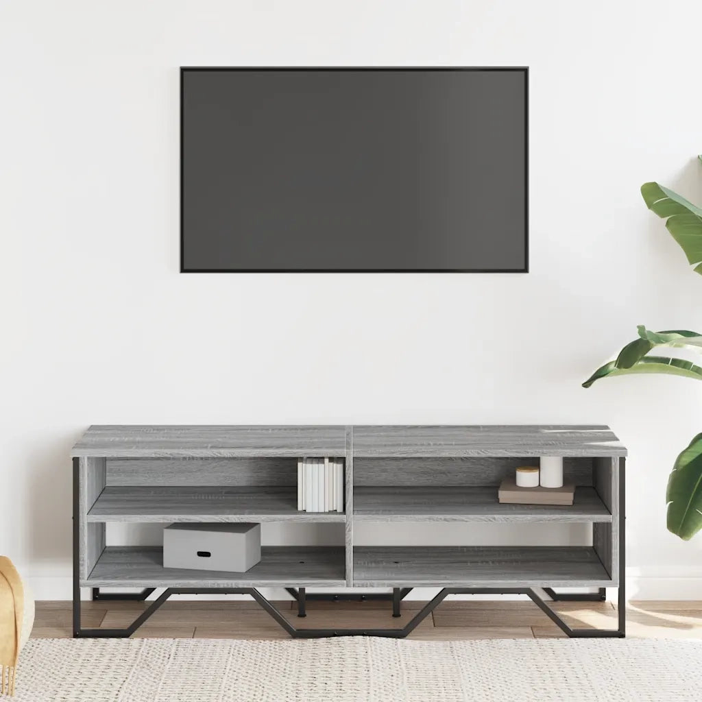 Mobile TV | Armadietto TV | Mobile Porta TV Grigio Sonoma 122x34x41cm in Legno Multistrato