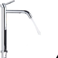 Giulia | Rubinetto da bagno alto Hotel Gastro cromato lucido |. Rubinetto in acciaio inossidabile premium per lavabo alto |Rubinetto ad alta pressione