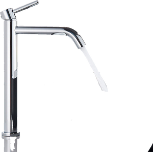 Giulia | Rubinetto da bagno alto Hotel Gastro cromato lucido |. Rubinetto in acciaio inossidabile premium per lavabo alto |Rubinetto ad alta pressione