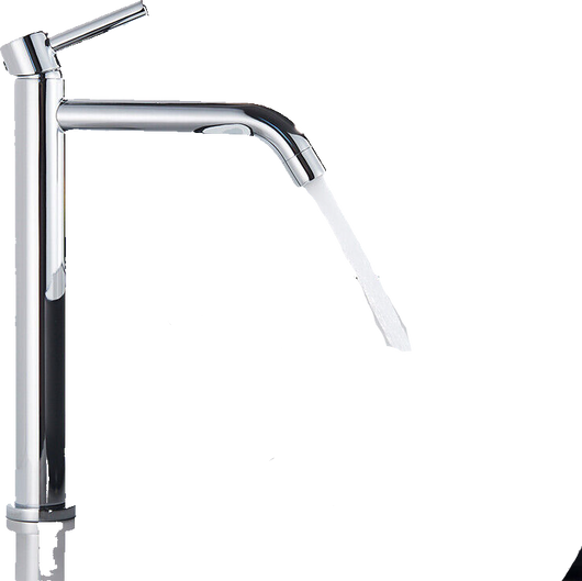 Giulia | Rubinetto da bagno alto Hotel Gastro cromato lucido |. Rubinetto in acciaio inossidabile premium per lavabo alto |Rubinetto ad alta pressione