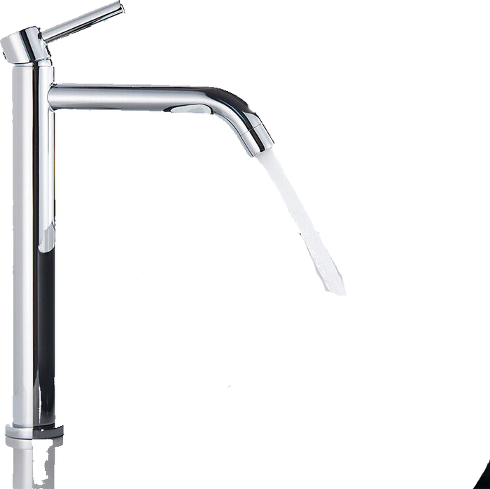 Giulia | Rubinetto da bagno alto Hotel Gastro cromato lucido |. Rubinetto in acciaio inossidabile premium per lavabo alto |Rubinetto ad alta pressione