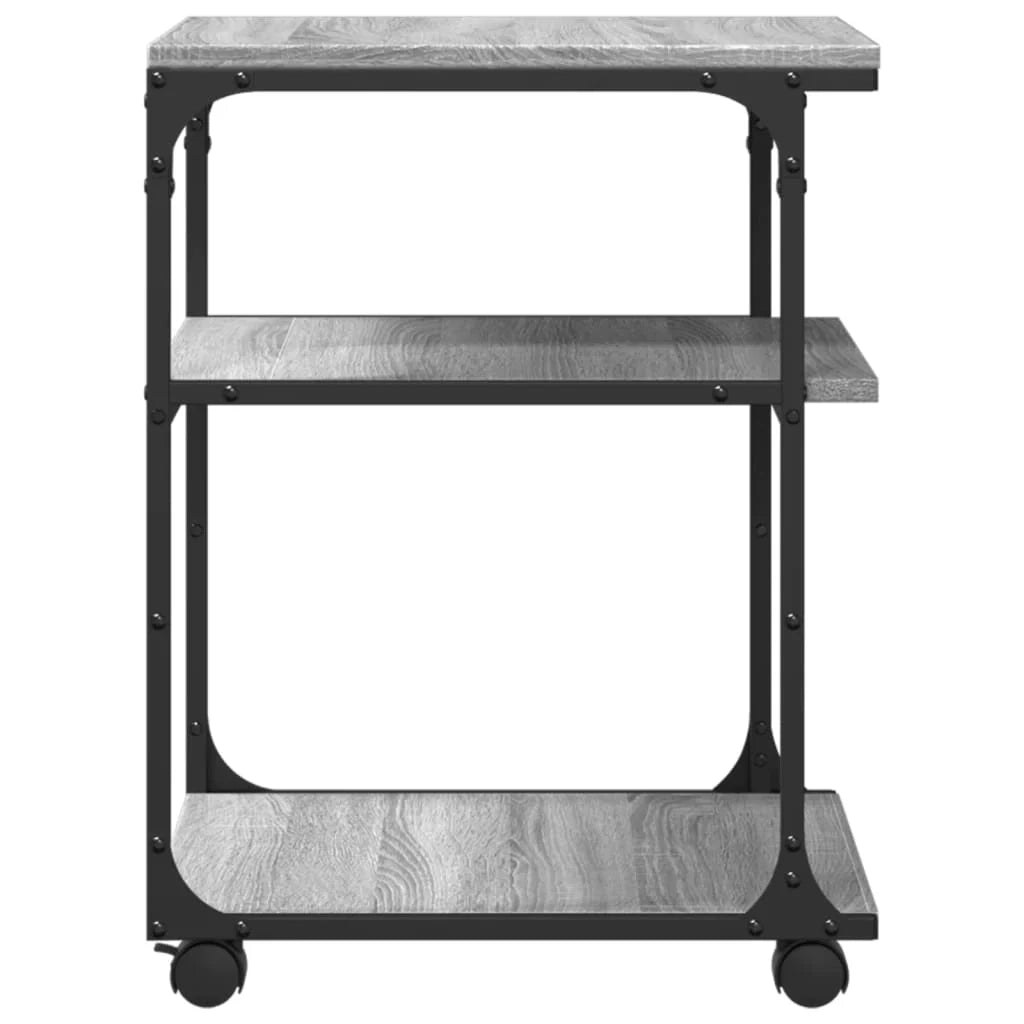Sonoma Supporto per stampante a 3 livelli scrivania/mobile per ufficio 43 x 48 x 64 cm grigio 02_0044808