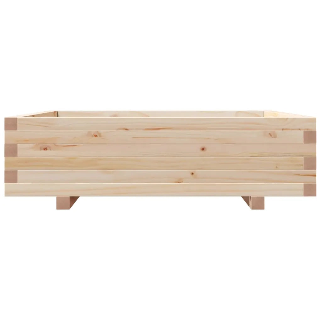 Fioriera da Giardino 90x90x26,5 cm in Legno Massello di Pino 847313