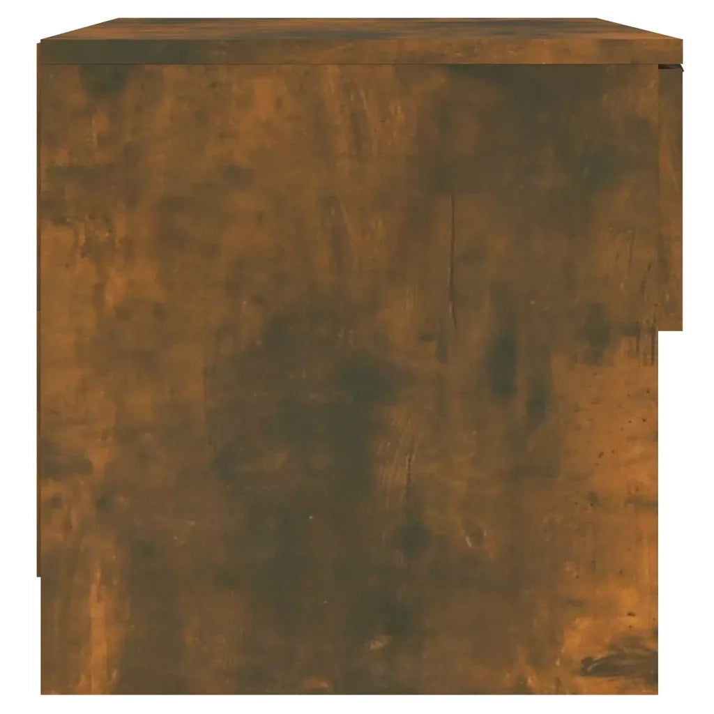 Comodino Rovere Fumo in Legno Multistrato 817045