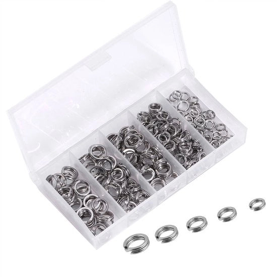 Connettori a Sacco di Rame - 200 Stuks - 5 Maten - Scatola di Trasporto 9,7 x 5 x 1,7 cm