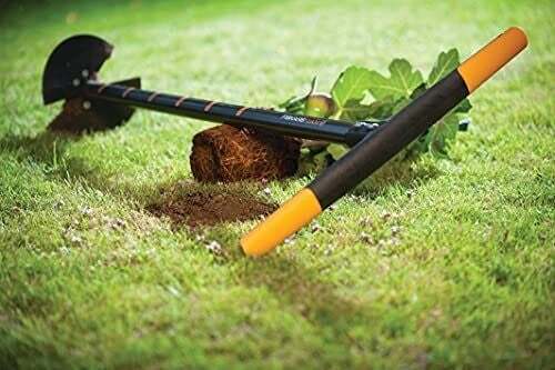 Fiskars 1000640 QuikDrill Trivella Manuale Diametro 20 cm Lunghezza 110 cm Peso 2.4 Kg colore Nero-Arancione