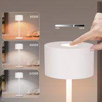 ZMH Lampada da tavolo LED wireless dimmerabile 3 temperature colore regolabili per camera letto soggiorno