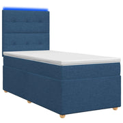 Letto box spring con materasso Blu 100 x 200 cm Tessuto 3455286