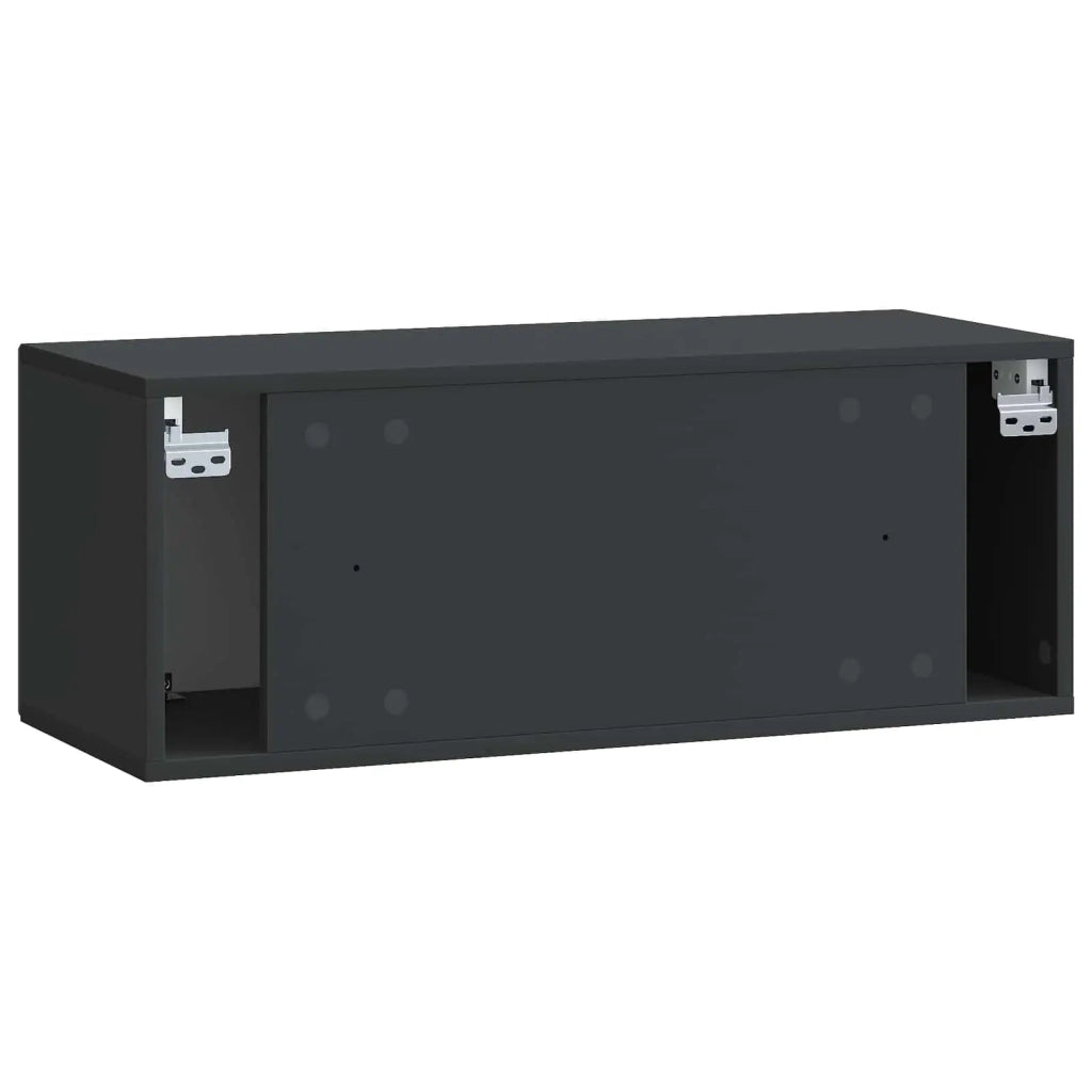Mobile Porta TV da Muro Nero 78,5 x 31 x 30 cm 899396