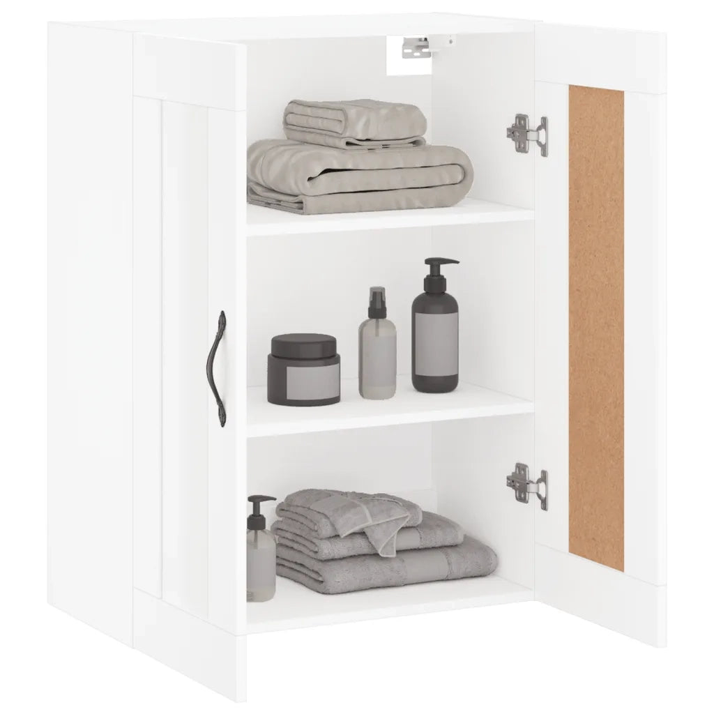 Armadietto a Muro | Mobile a Parete Bianco 69,5x34,90 cm in Legno Multistrato