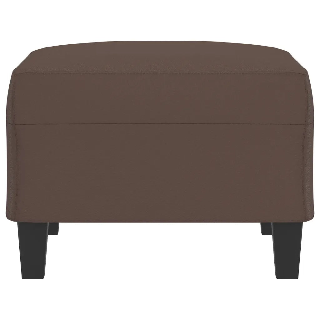 Poggiapiedi Marrone 70x55x41 cm in Similpelle 349357