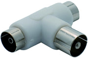 ADATTATORE TV DOPPIO  Ø mm. 9,52 10.00 pz