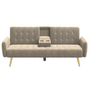 DIVANO NEW 196X81XH78CM BEIGE IN TESSUTO