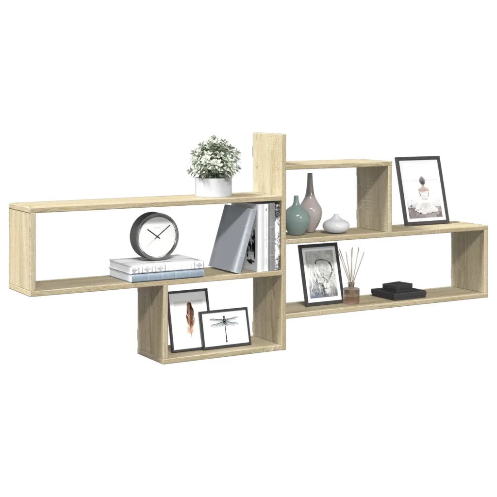 Mensola a Parete Rovere Sonoma 167,5x18x68 cm in Truciolato 853319