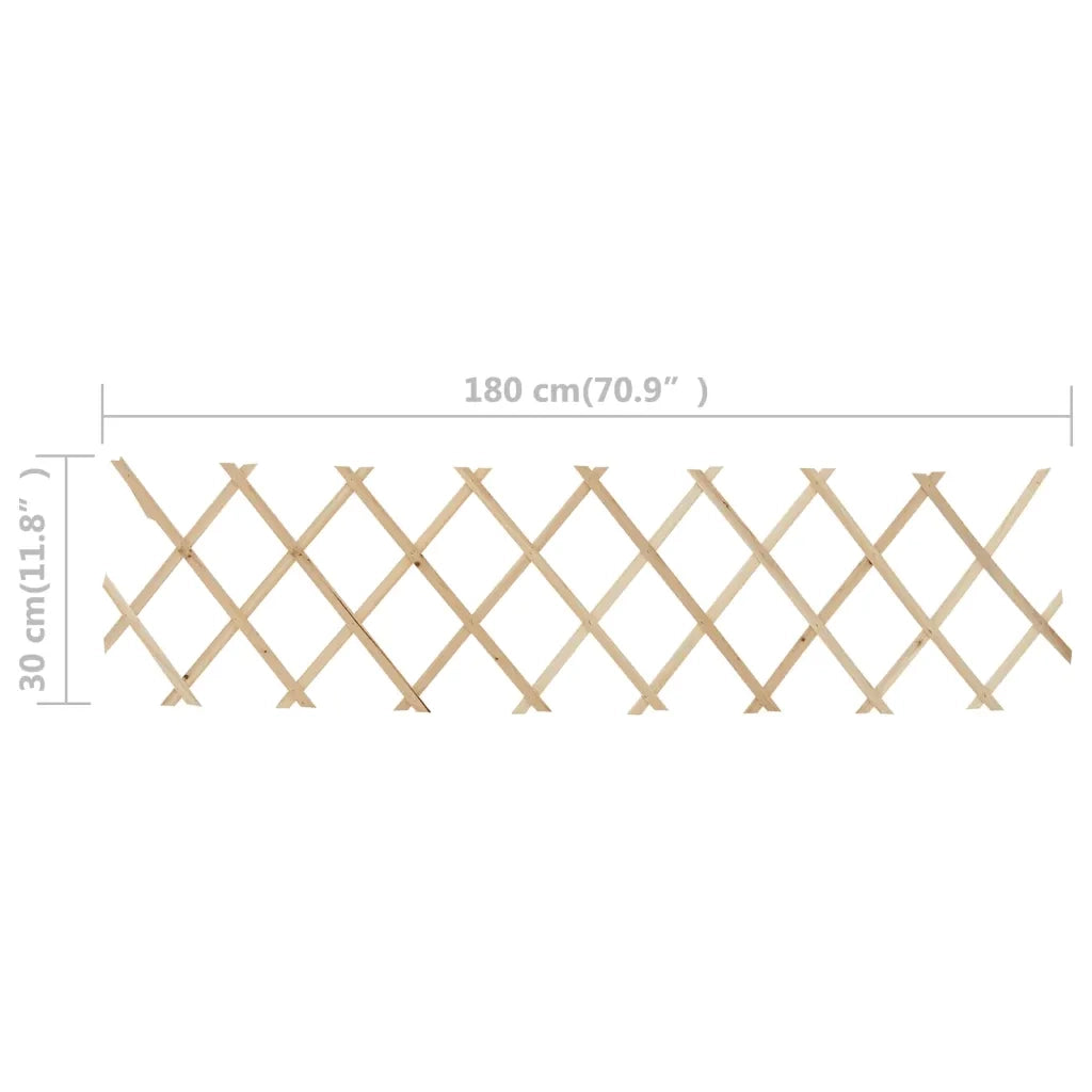 Recinzione a Traliccio 5 pz in Legno di Abete 180x30 cm 47239