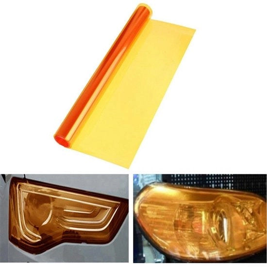 Foglio Acquaplastico - Resistente - Vinile - Per Luce Antifoglia/Luce di Giro - Dimensioni 30 x 120 cm - Facile da Rimuovere - Pratico da Utilizzare - Copertura Luce
