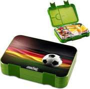 Bento Box per bambini - Scatola di snack senza grassi - Thema calcio - Adatta per ragazze e ragazzi