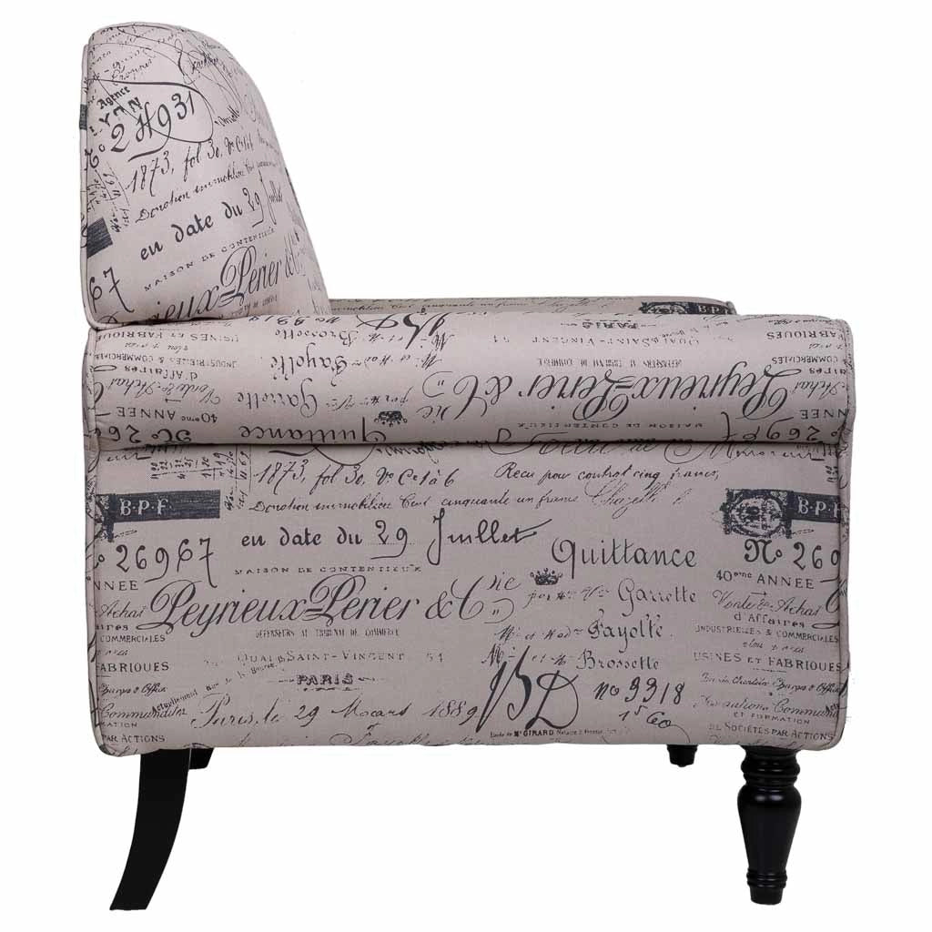 Poltrona imbottita grigia 75x77x89h