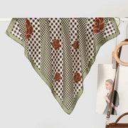 Nuova sciarpa da donna in seta stampata, stile coreano, sciarpa decorativa alla moda e versatile.