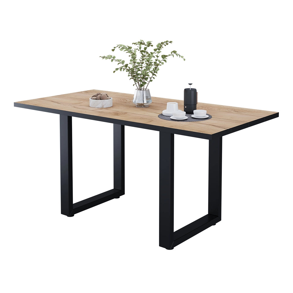 Vicco tavolo da pranzo Rovere nero/oro 160 x 80 cm