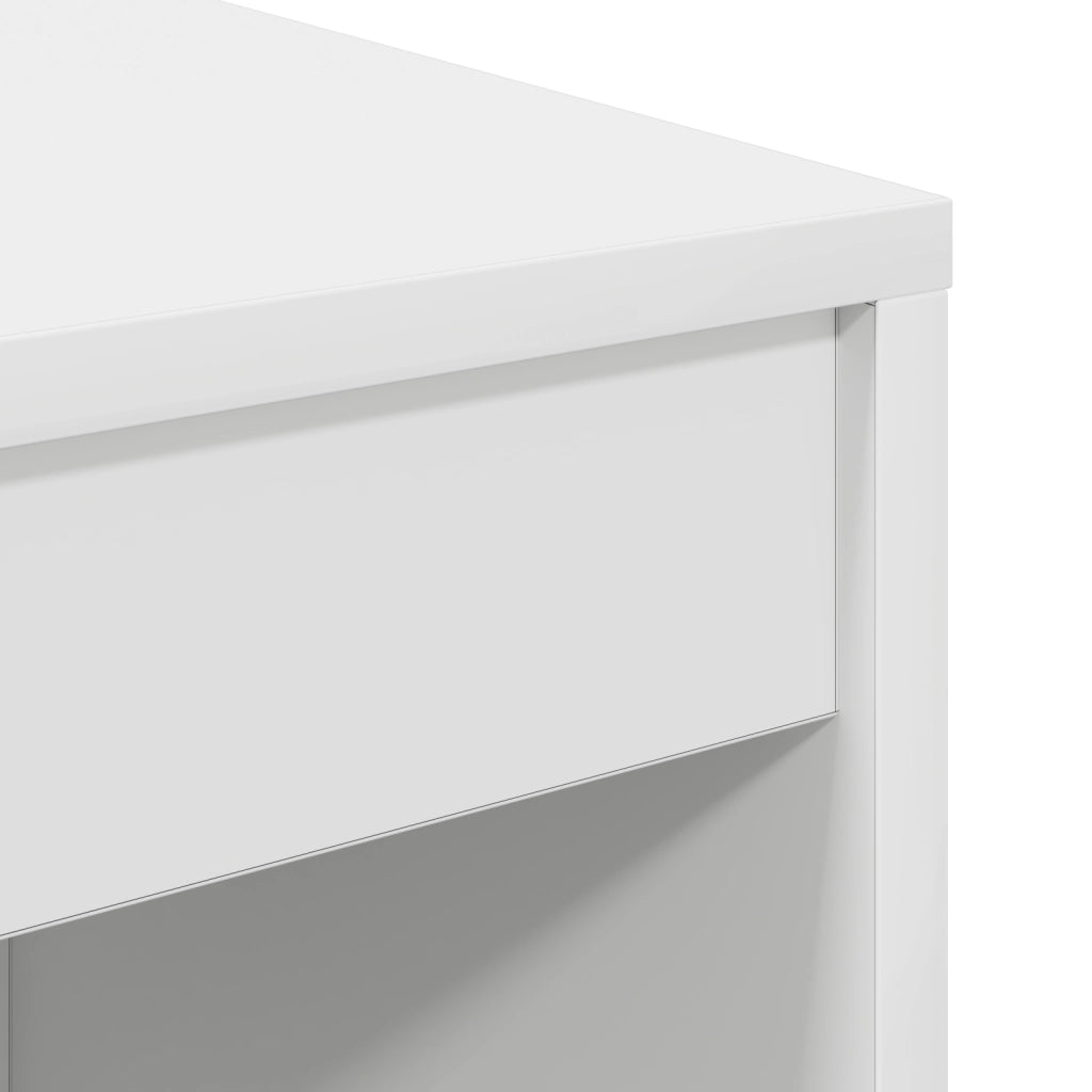 Scrivania Bianca Legno ingegnerizzato 70 x 40 x 76 cm Semplice