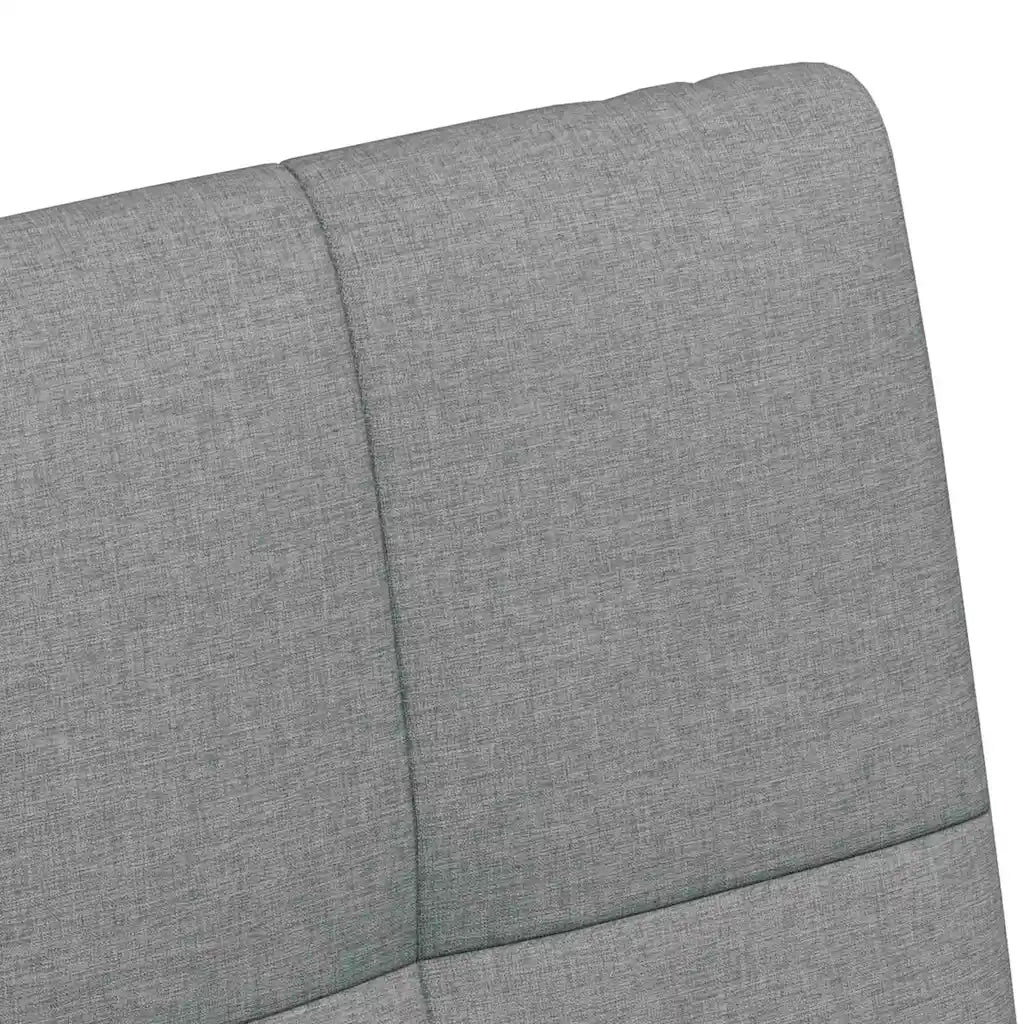 Sedie da Pranzo con Ruote 2 pcs Grigio chiaro 58 x 65 x 94 cm 42017829