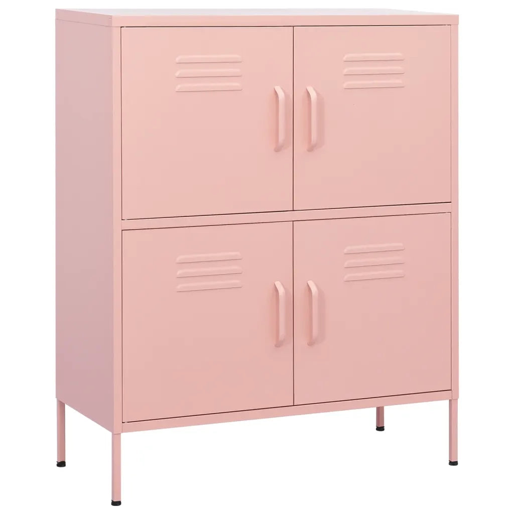Armadietto Rosa 80x35x101,5 cm in Acciaio 336139