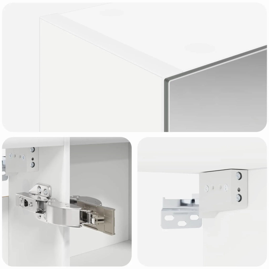 Mobiletto per specchio da bagno Bianco 100 x 14,5 x 70 cm 889119