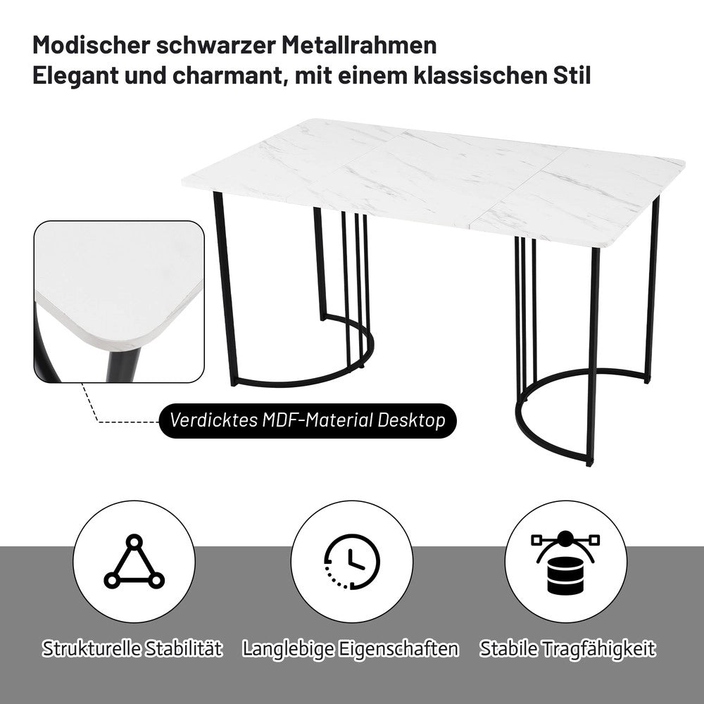 Set Tavolo da Pranzo e Sedie ¨C Xylo ¨C Metallo, Velluto Grigio, 5 Pezzi